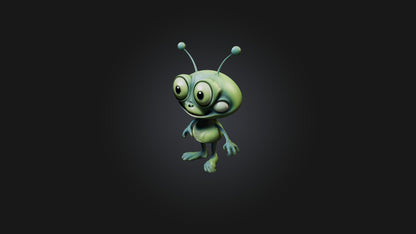 Cartoon Alien 3D model