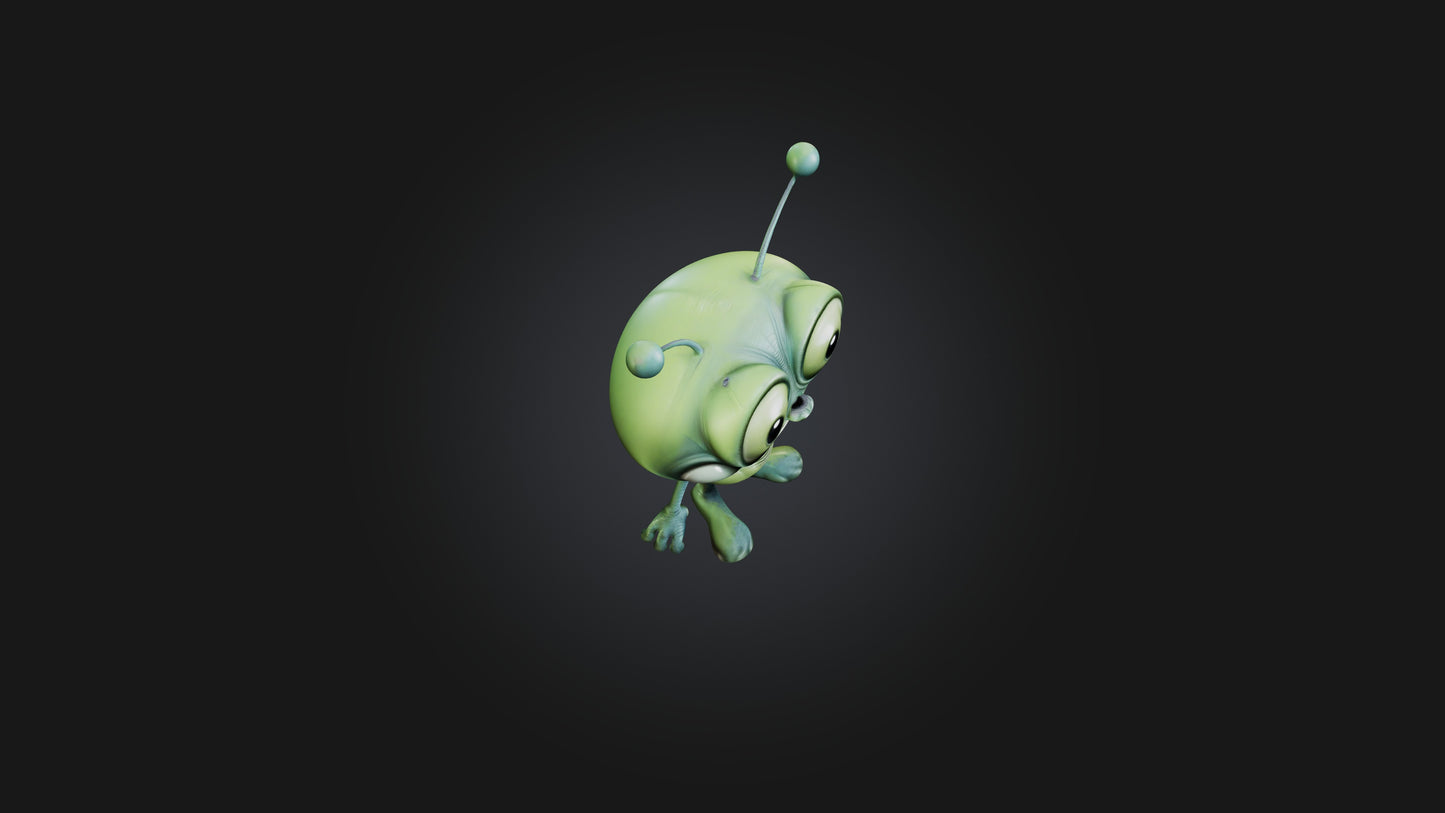 Cartoon Alien 3D model