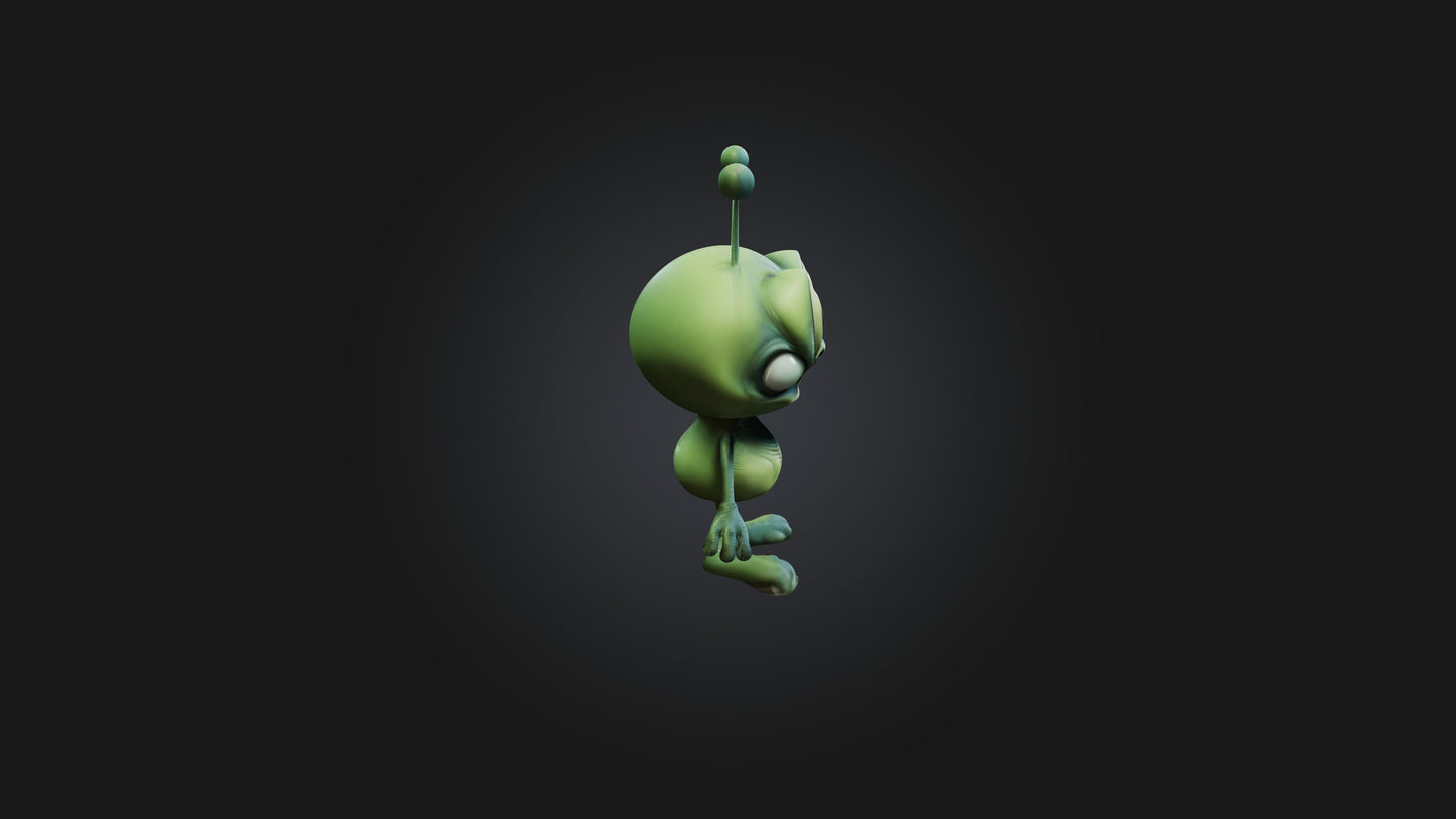 Cartoon Alien 3D model