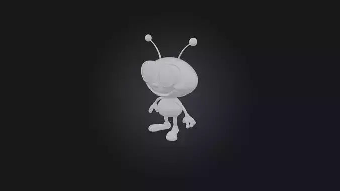 Cartoon Alien 3D model