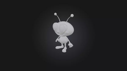 Cartoon Alien 3D model