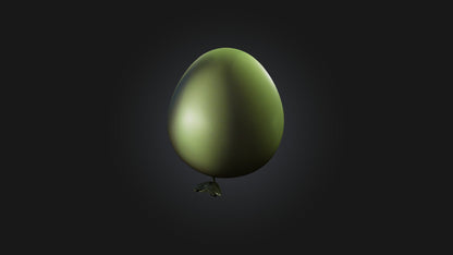 Cartoon Alien Egg 3D model