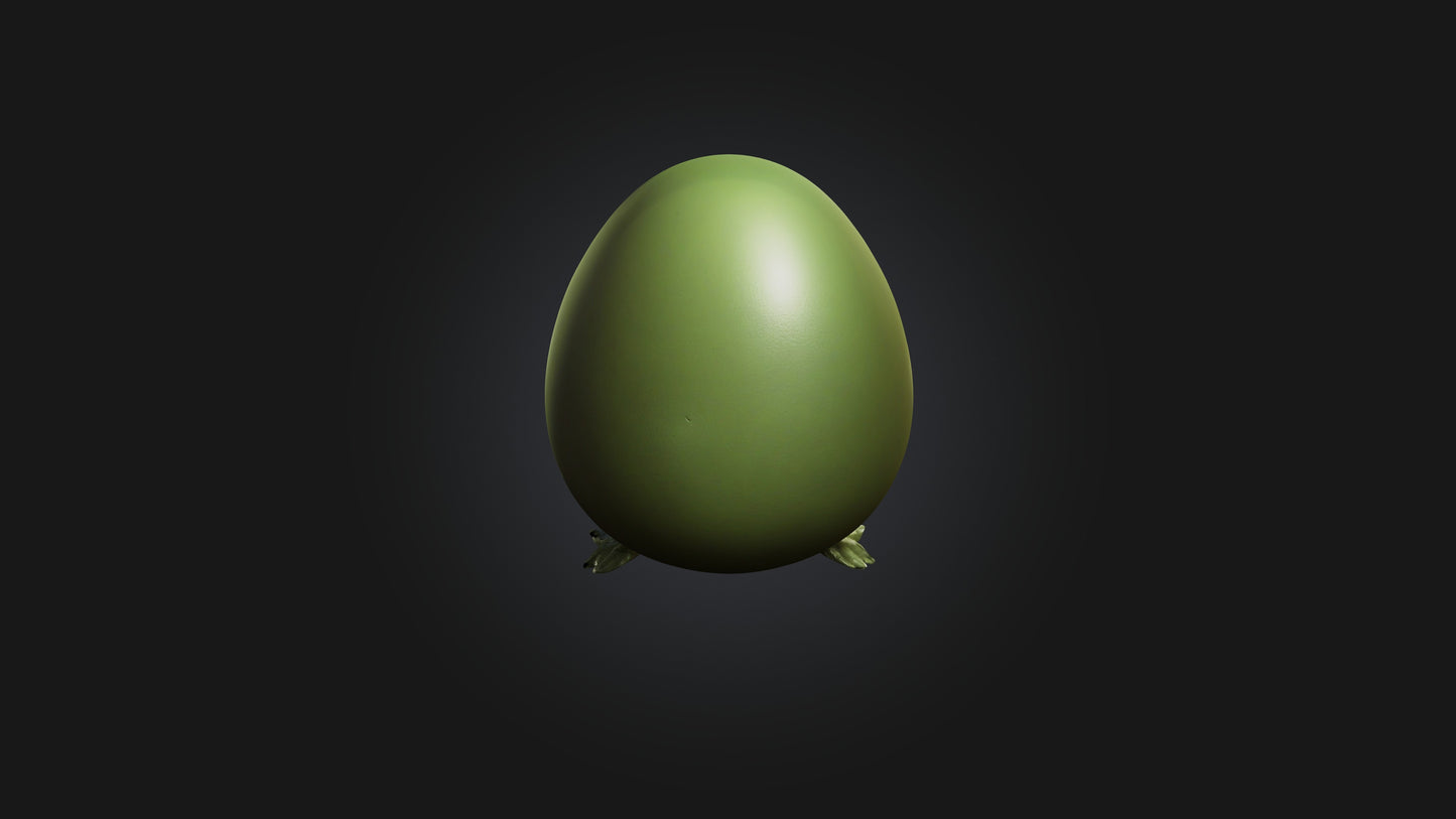 Cartoon Alien Egg 3D model