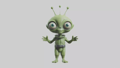 Cartoon Alien model 3D model