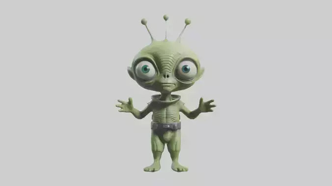 Cartoon Alien model 3D model