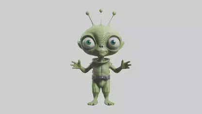 Cartoon Alien model 3D model