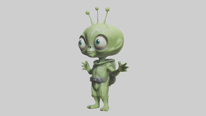 Cartoon Alien model 3D model