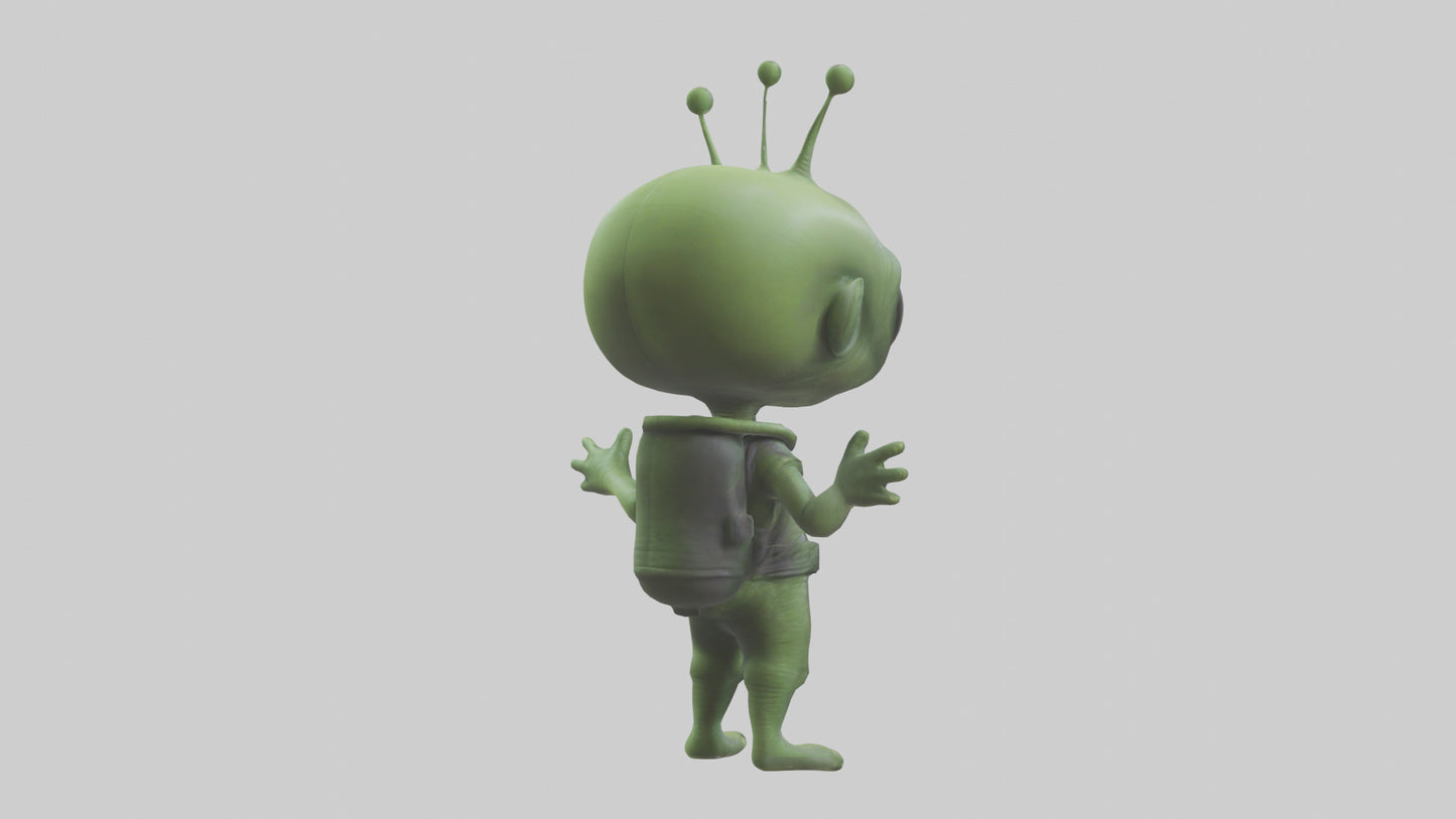 Cartoon Alien model 3D model