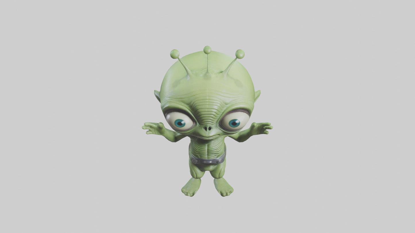 Cartoon Alien model 3D model