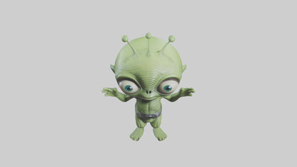 Cartoon Alien model 3D model