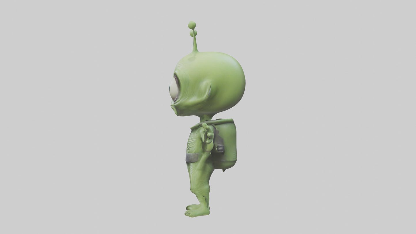 Cartoon Alien model 3D model