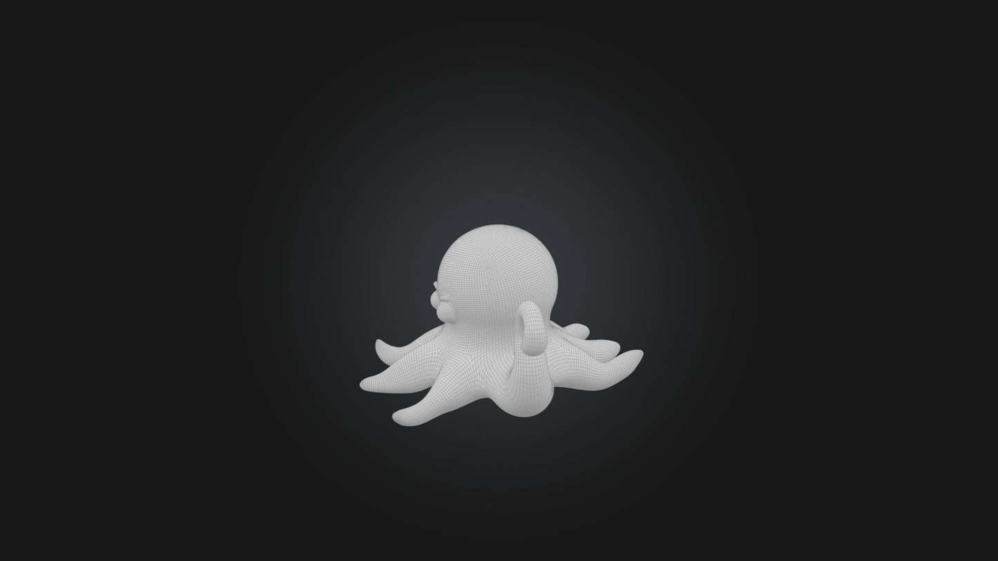 Cartoon Alien Tentacle 3D model