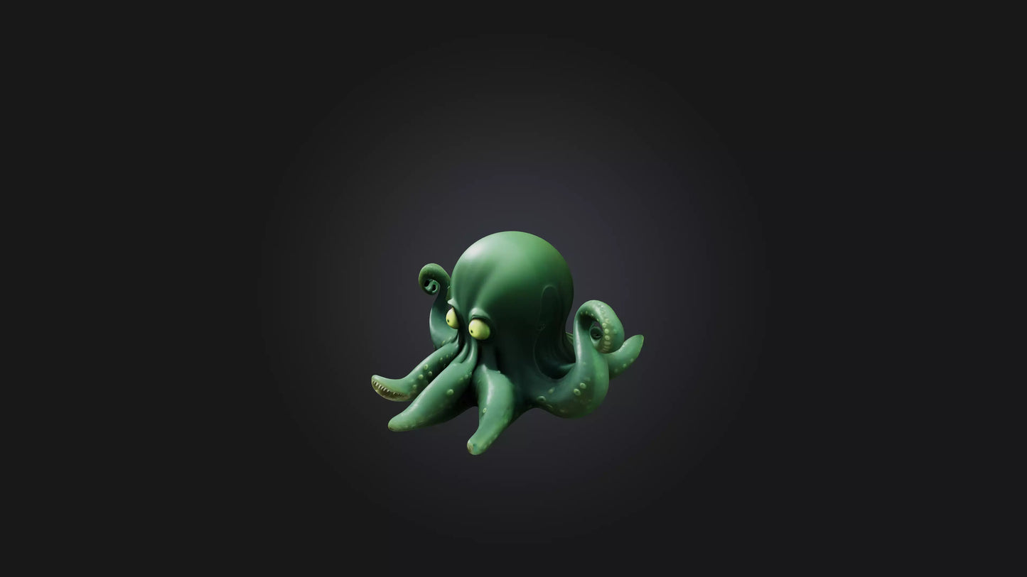 Cartoon Alien Tentacle 3D model