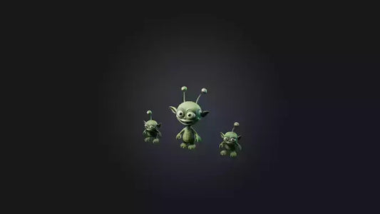 Cartoon Aliens 3D model