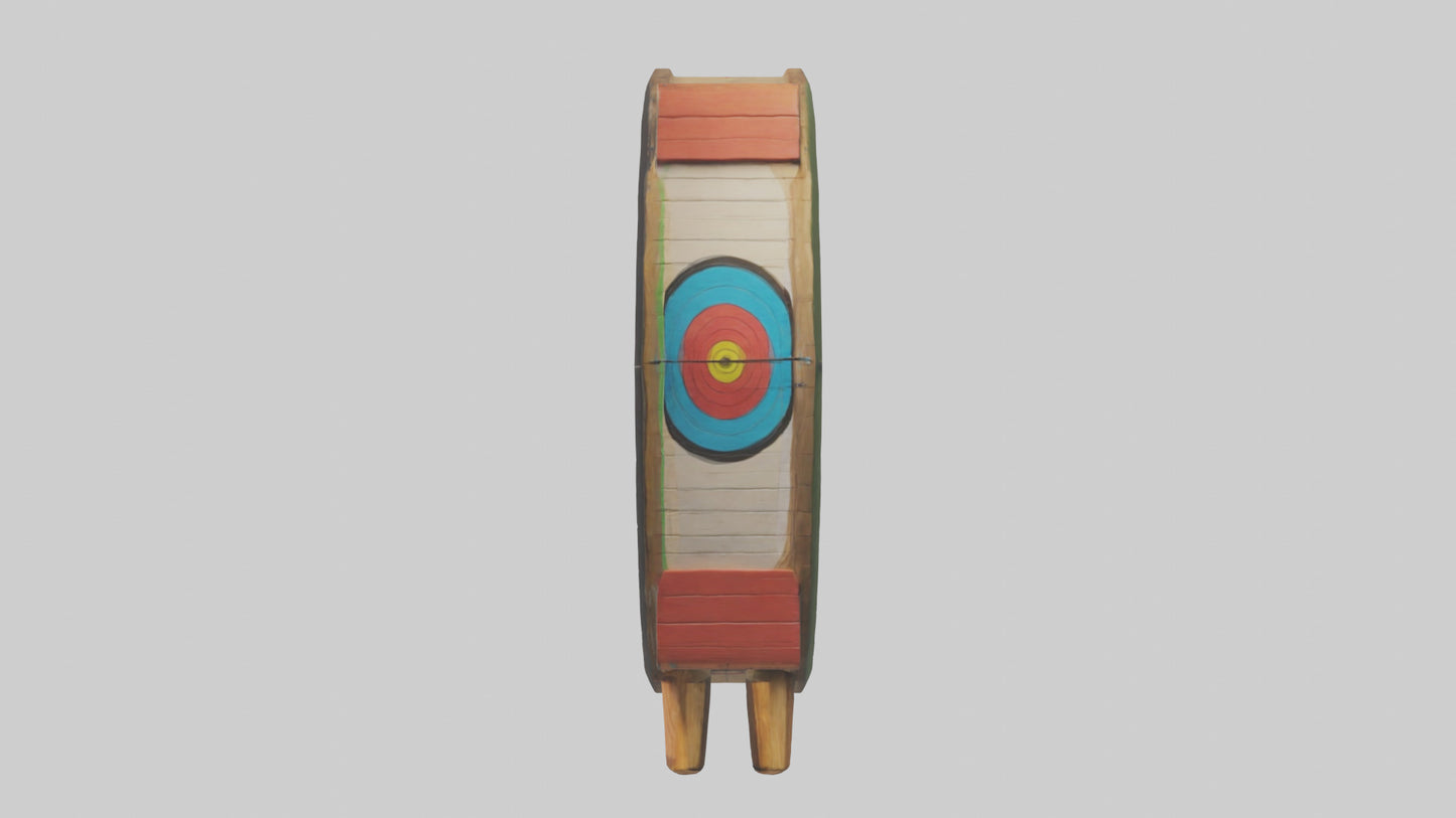 Cartoon Archery Target model 3D model
