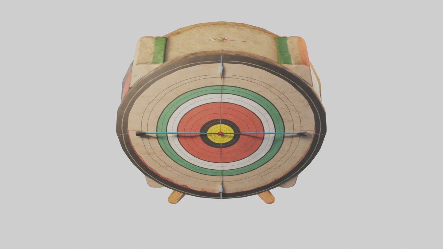 Cartoon Archery Target model 3D model