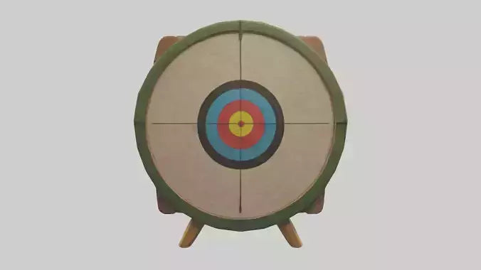 Cartoon Archery Target model 3D model