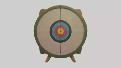 Cartoon Archery Target model 3D model