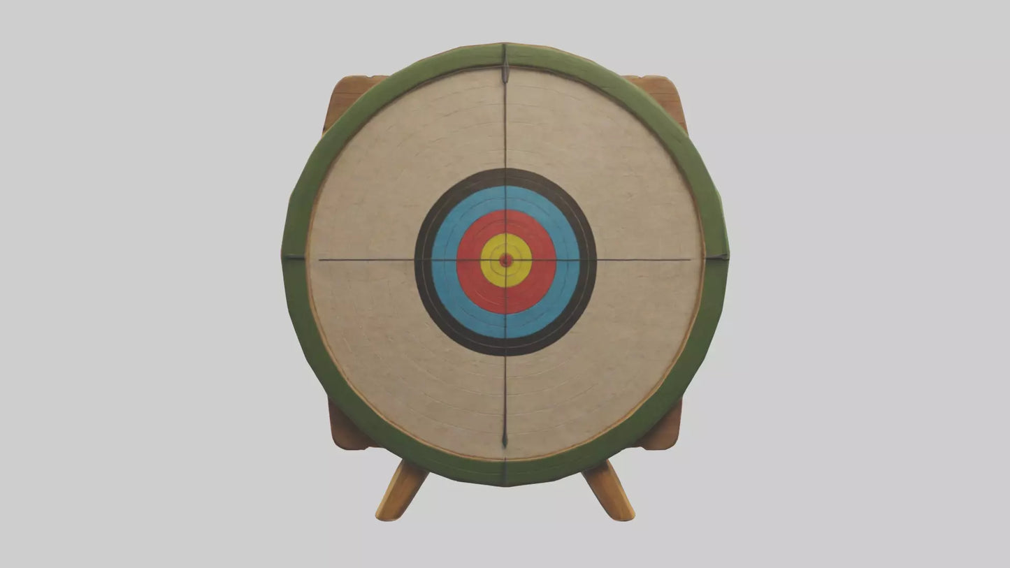 Cartoon Archery Target model 3D model