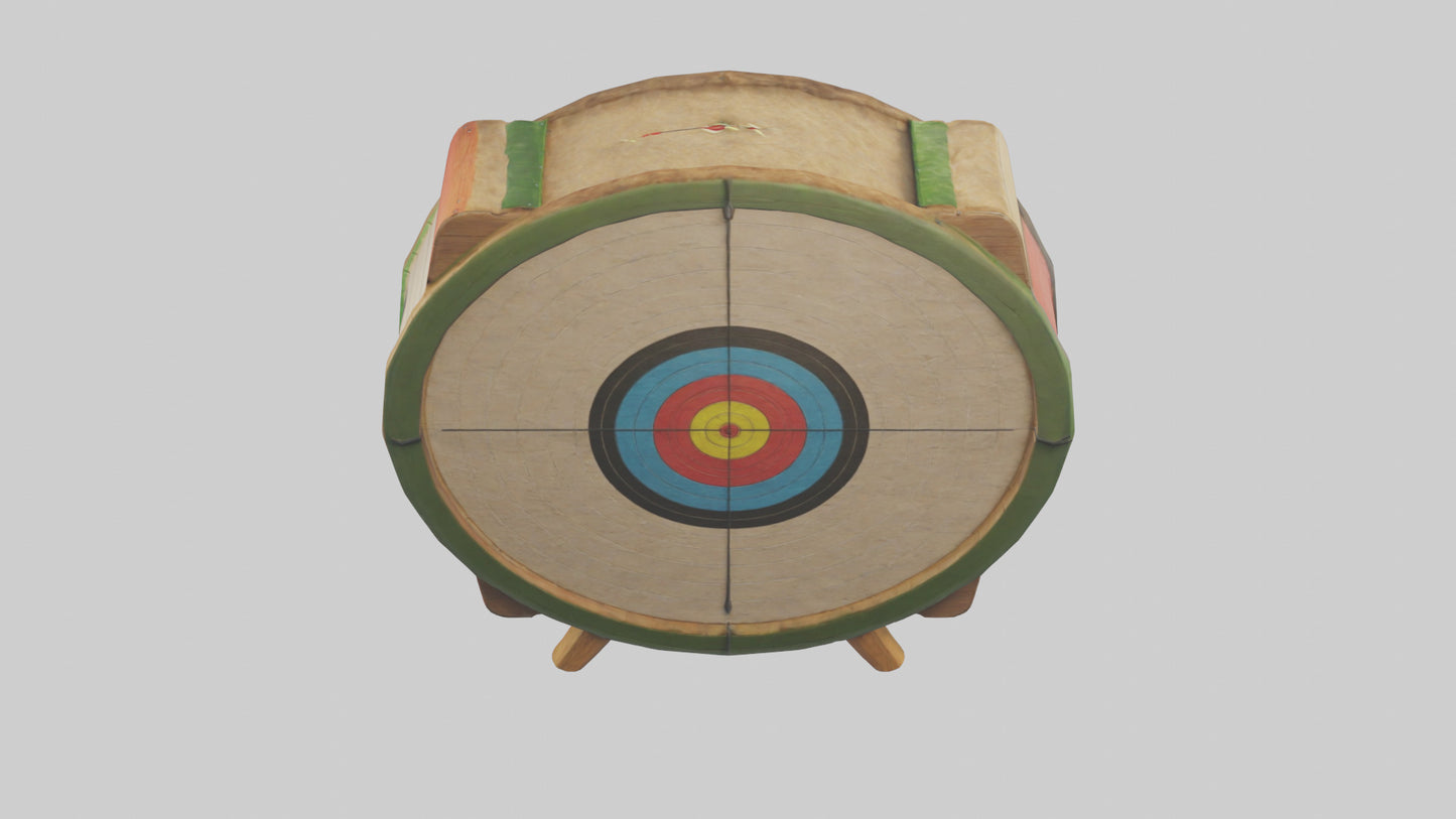 Cartoon Archery Target model 3D model