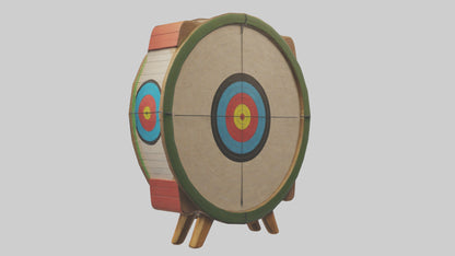 Cartoon Archery Target model 3D model