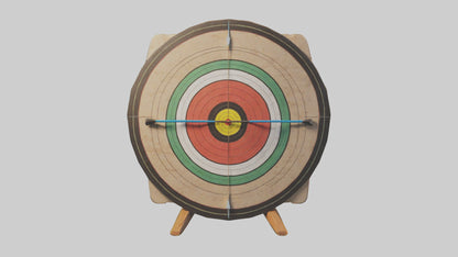 Cartoon Archery Target model 3D model