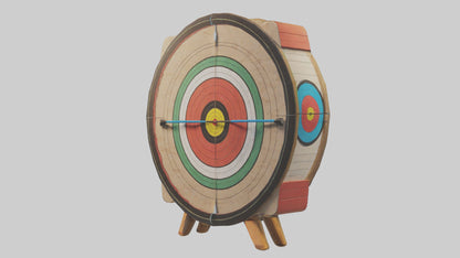 Cartoon Archery Target model 3D model