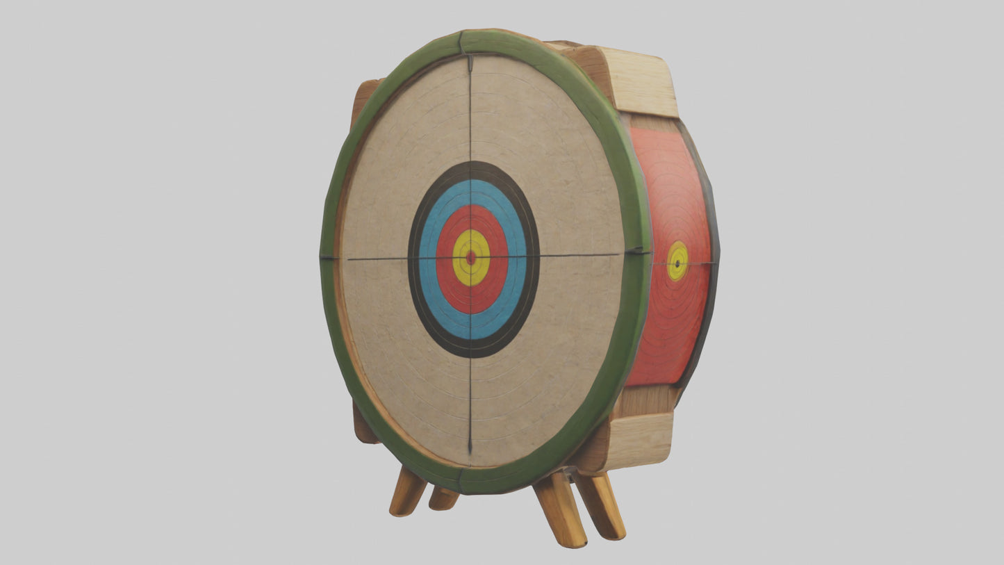 Cartoon Archery Target model 3D model