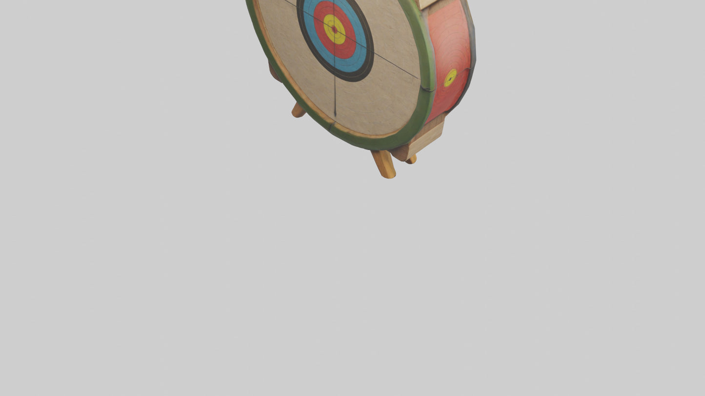 Cartoon Archery Target model 3D model