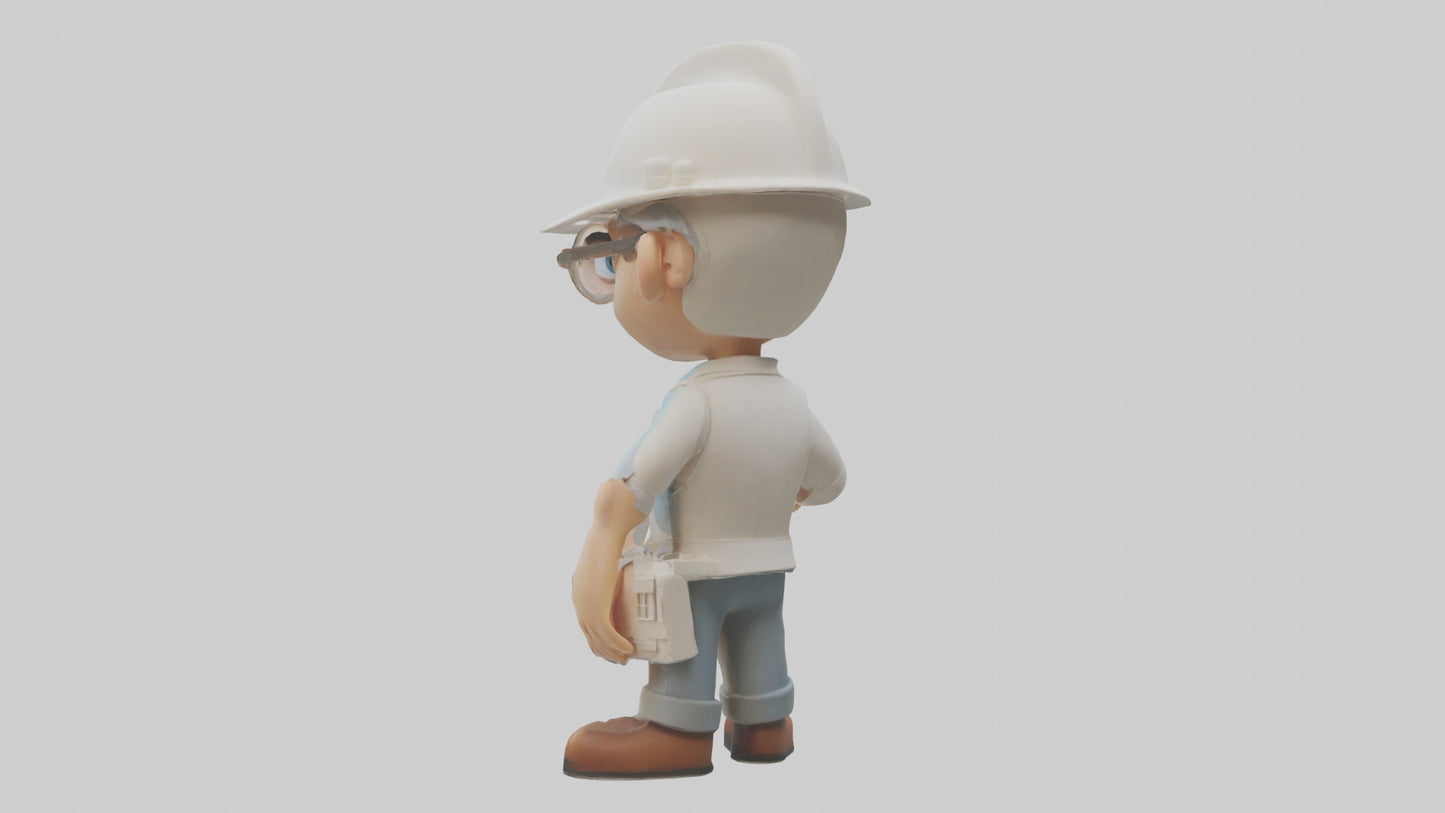 Cartoon Architect model 3D model