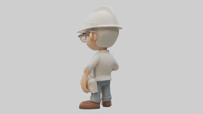 Cartoon Architect model 3D model