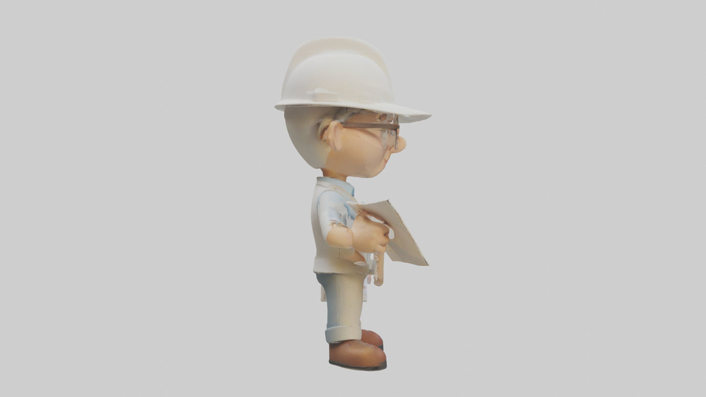 Cartoon Architect model 3D model