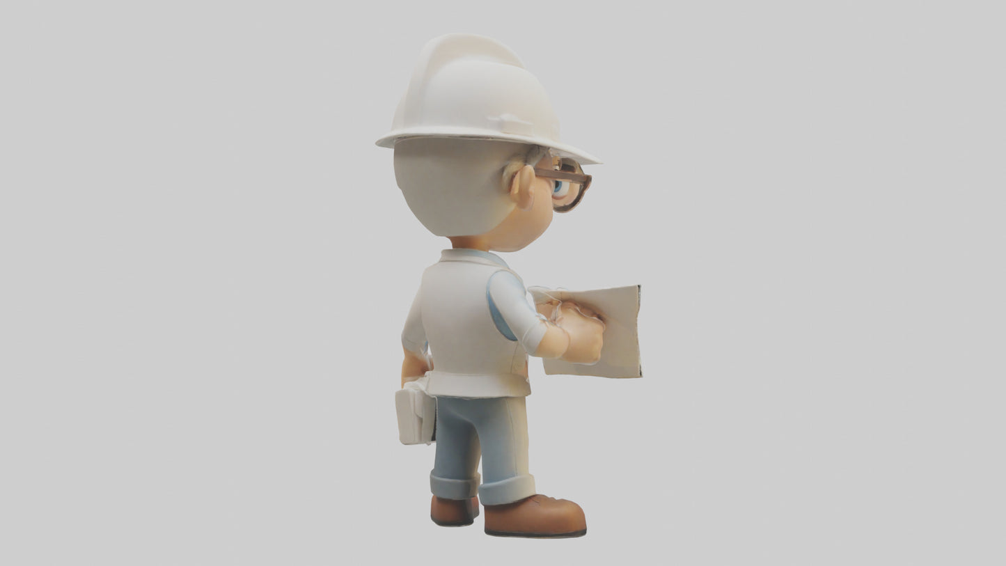 Cartoon Architect model 3D model