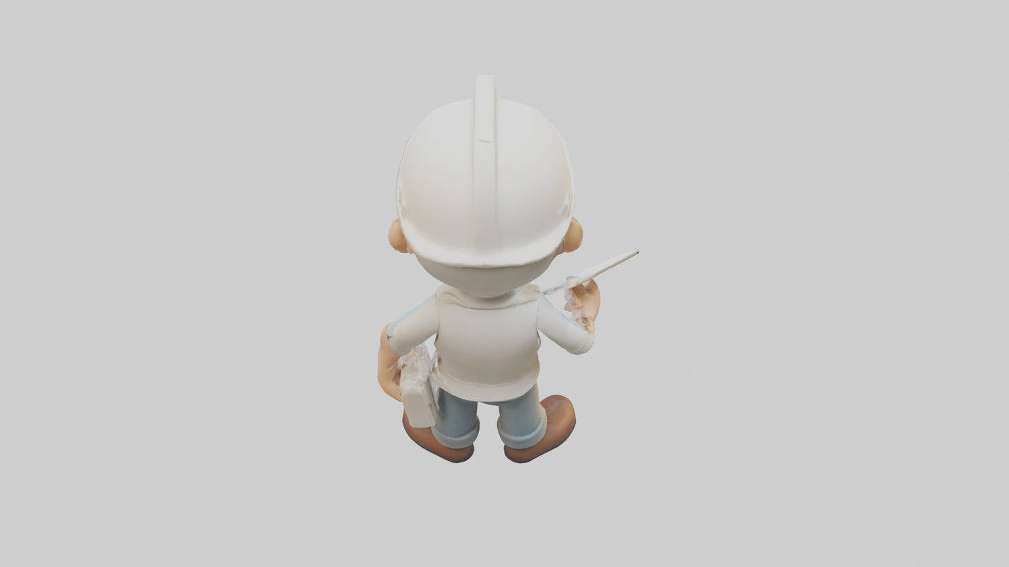Cartoon Architect model 3D model