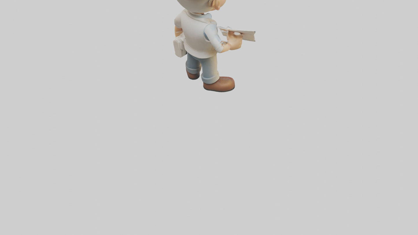 Cartoon Architect model 3D model