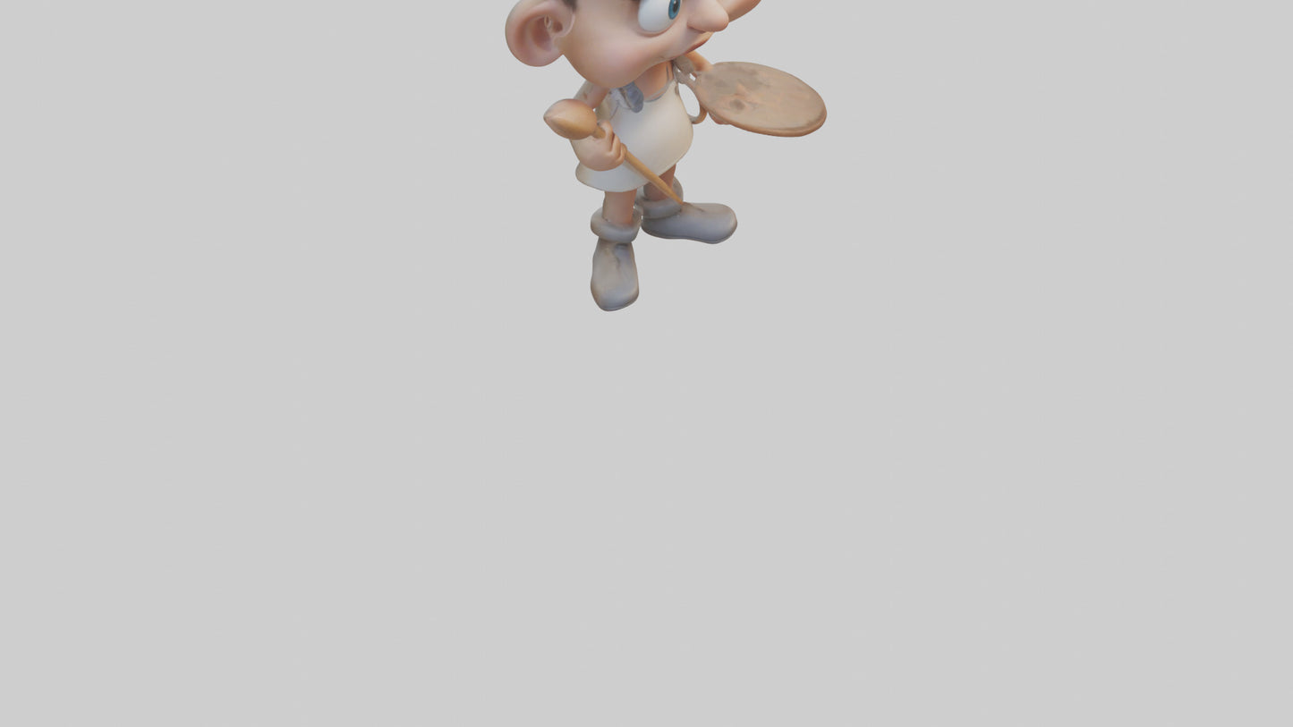 Cartoon Artist model 3D model