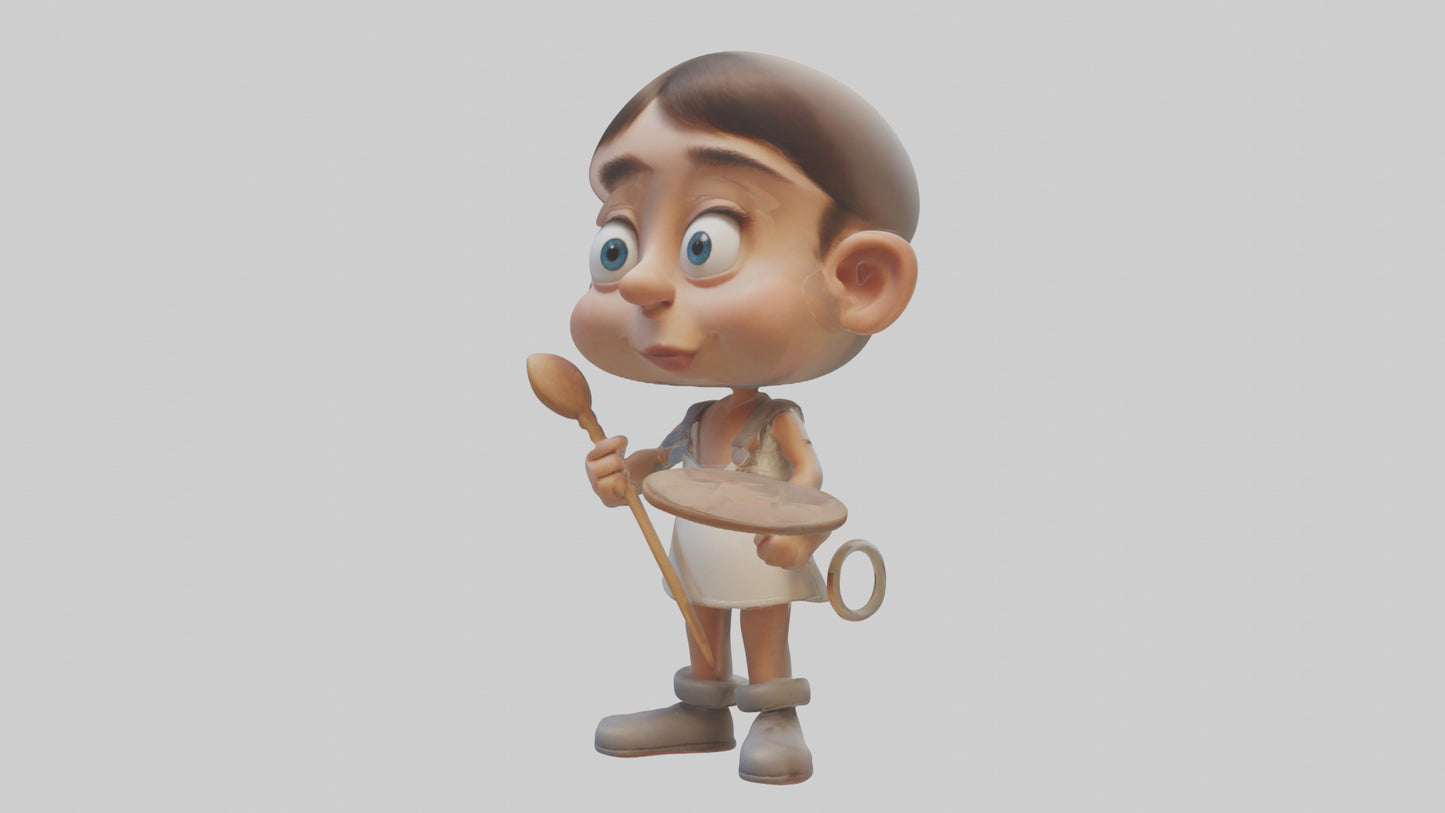 Cartoon Artist model 3D model