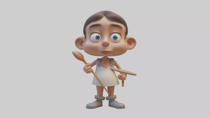 Cartoon Artist model 3D model