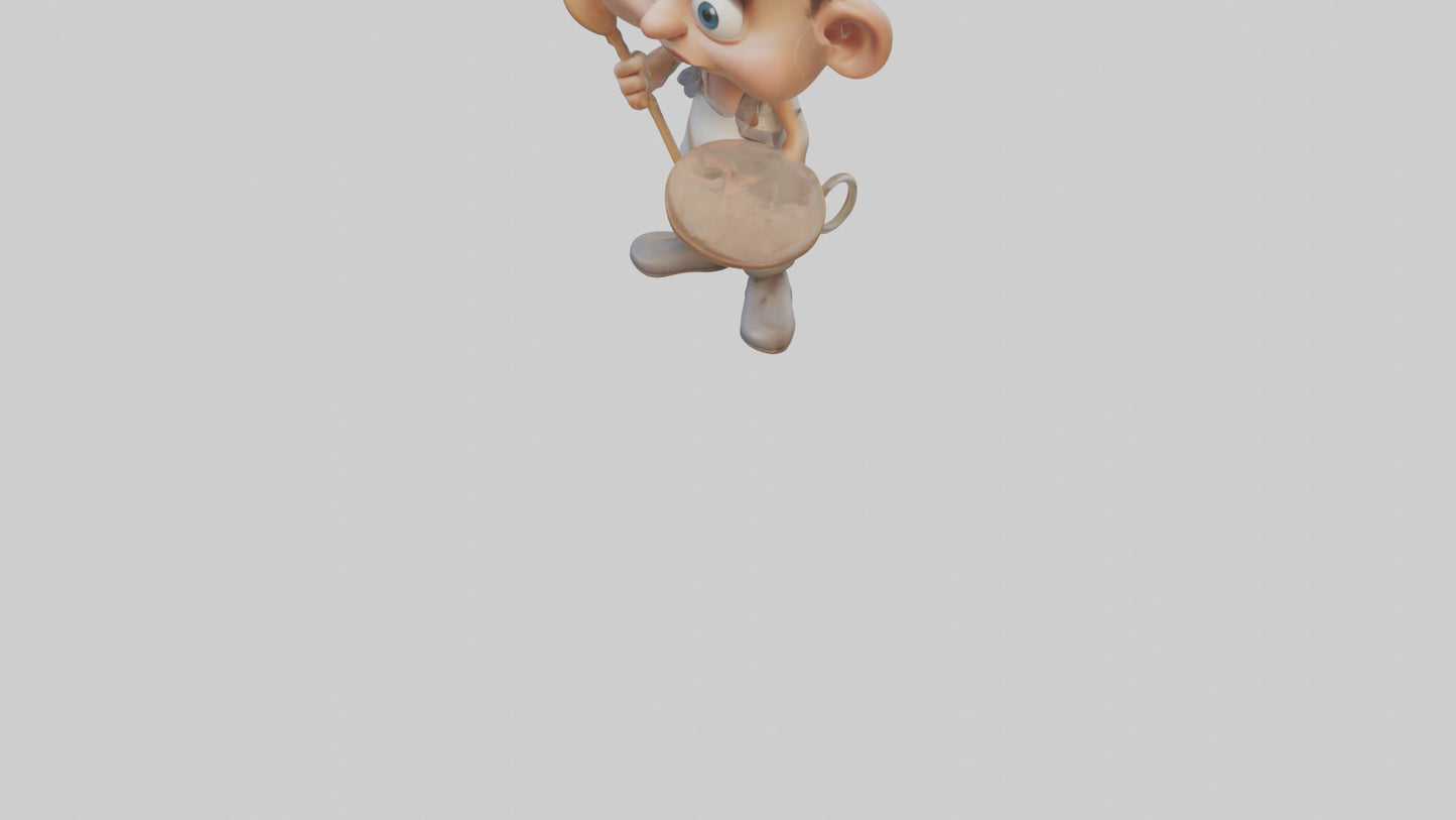 Cartoon Artist model 3D model