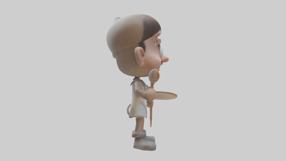 Cartoon Artist model 3D model