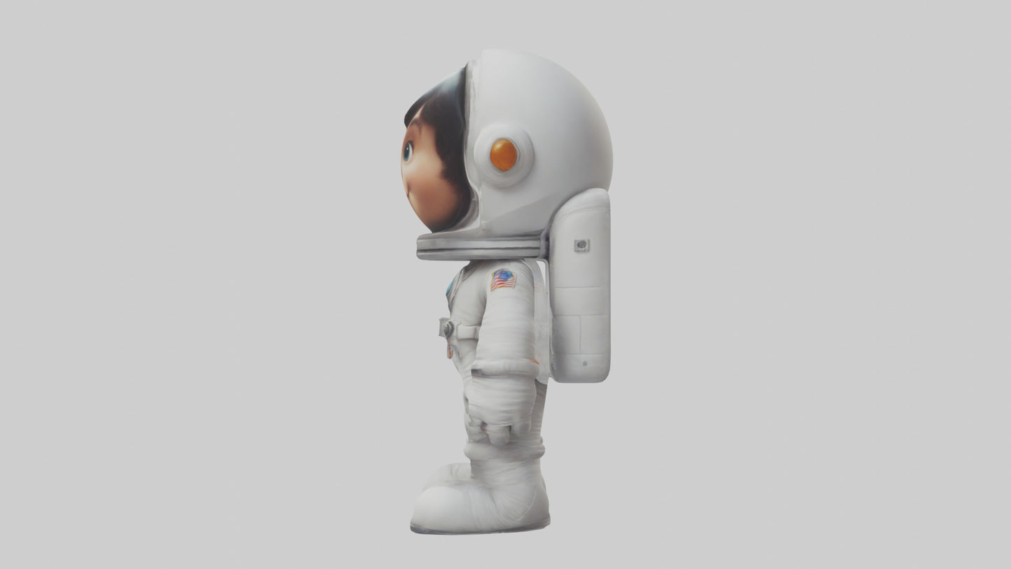 3D model Cartoon Astronaut 1 VR / AR / low-poly