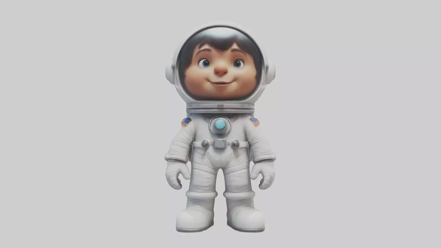 3D model Cartoon Astronaut 1 VR / AR / low-poly