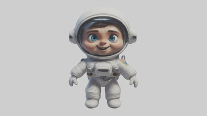 3D model Cartoon Astronaut 1 VR / AR / low-poly