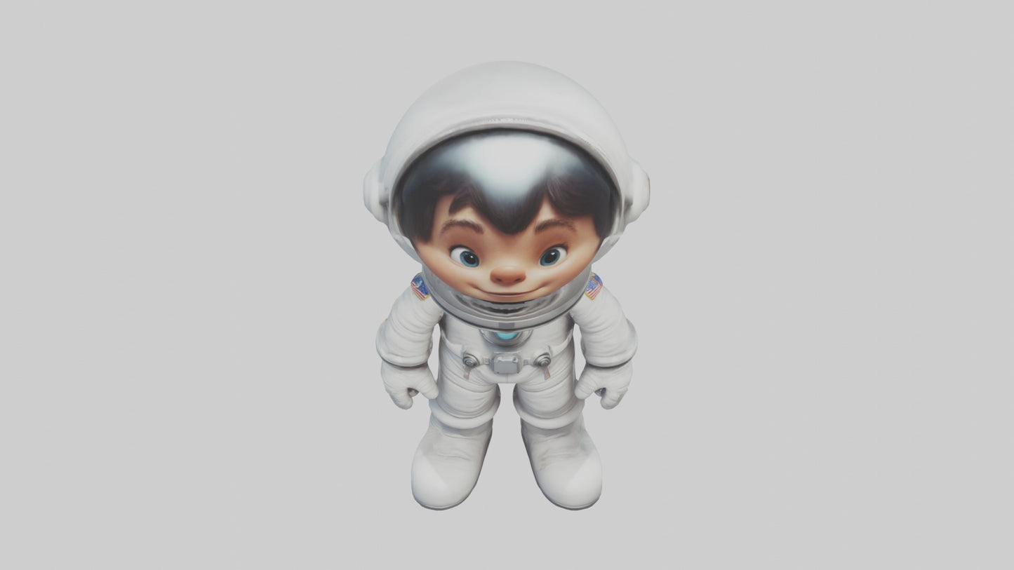 3D model Cartoon Astronaut 1 VR / AR / low-poly