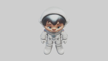 3D model Cartoon Astronaut 1 VR / AR / low-poly