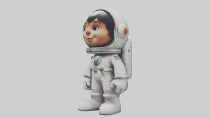3D model Cartoon Astronaut 1 VR / AR / low-poly