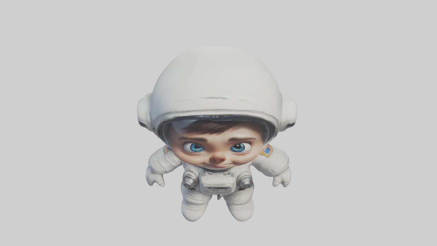 3D model Cartoon Astronaut 1 VR / AR / low-poly