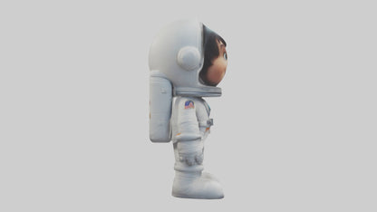 3D model Cartoon Astronaut 1 VR / AR / low-poly