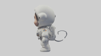3D model Cartoon Astronaut 1 VR / AR / low-poly