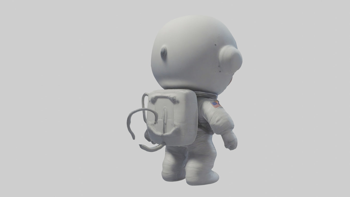 3D model Cartoon Astronaut 1 VR / AR / low-poly